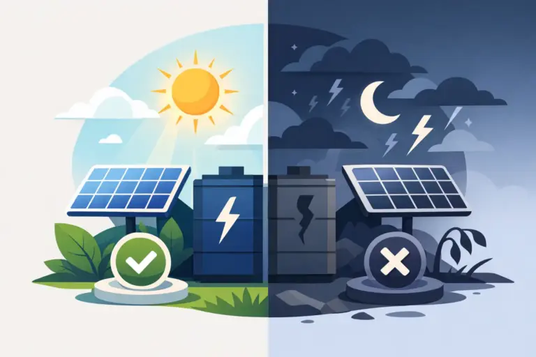 Read more about the article Pros and Cons of Solar Battery Storage