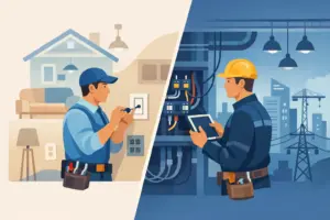 Domestic vs Commercial Electrician