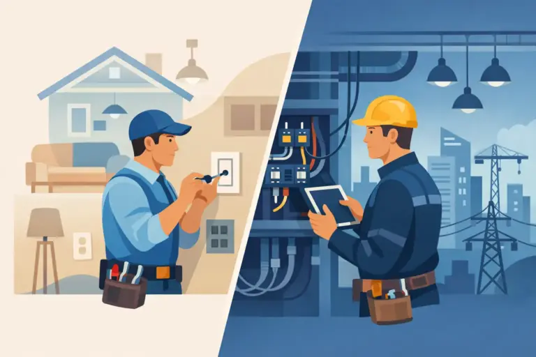 Read more about the article Domestic vs Commercial Electrician